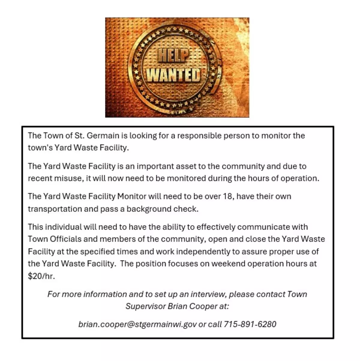 Help Wanted