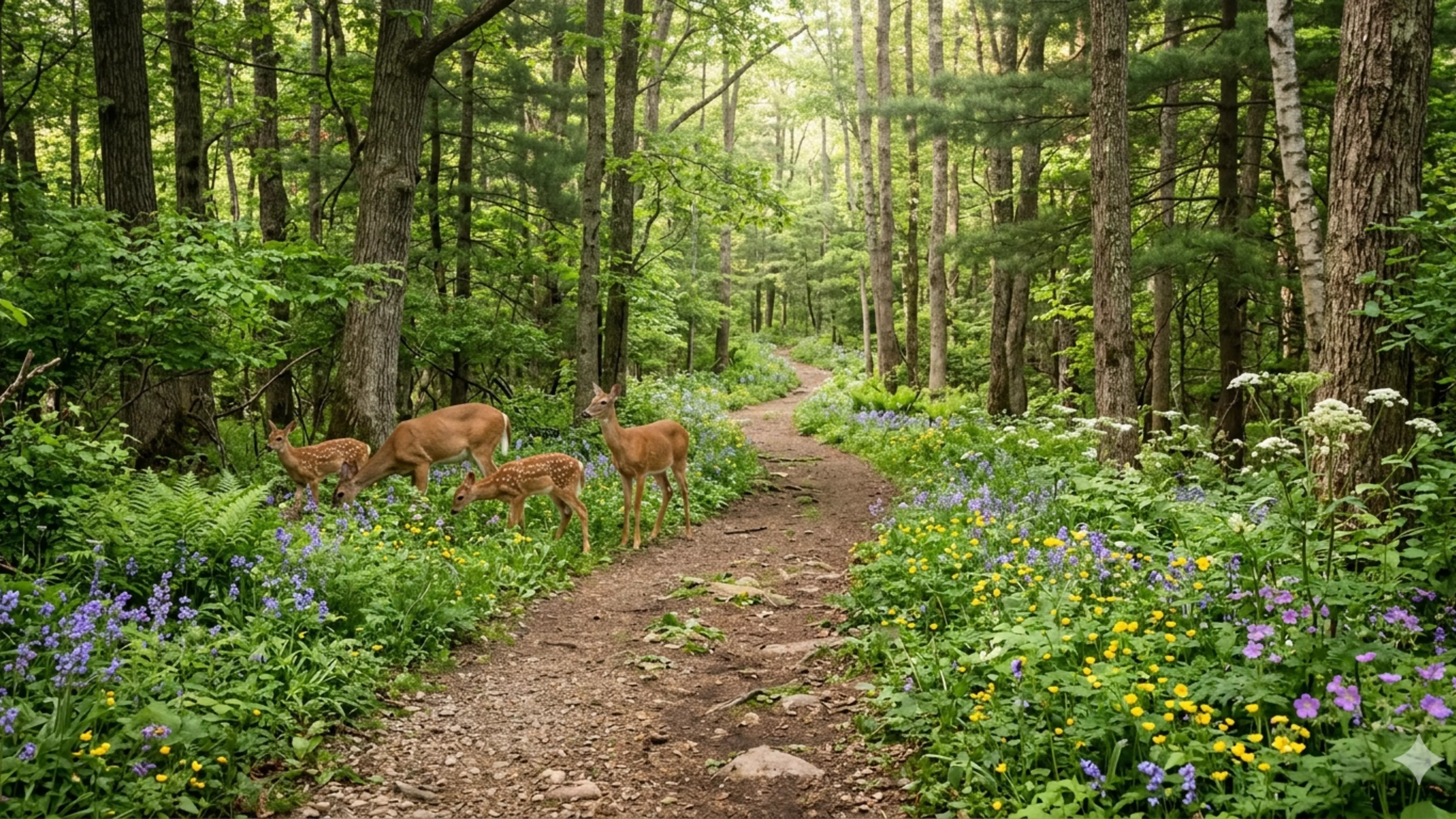 Forest and wild flowers